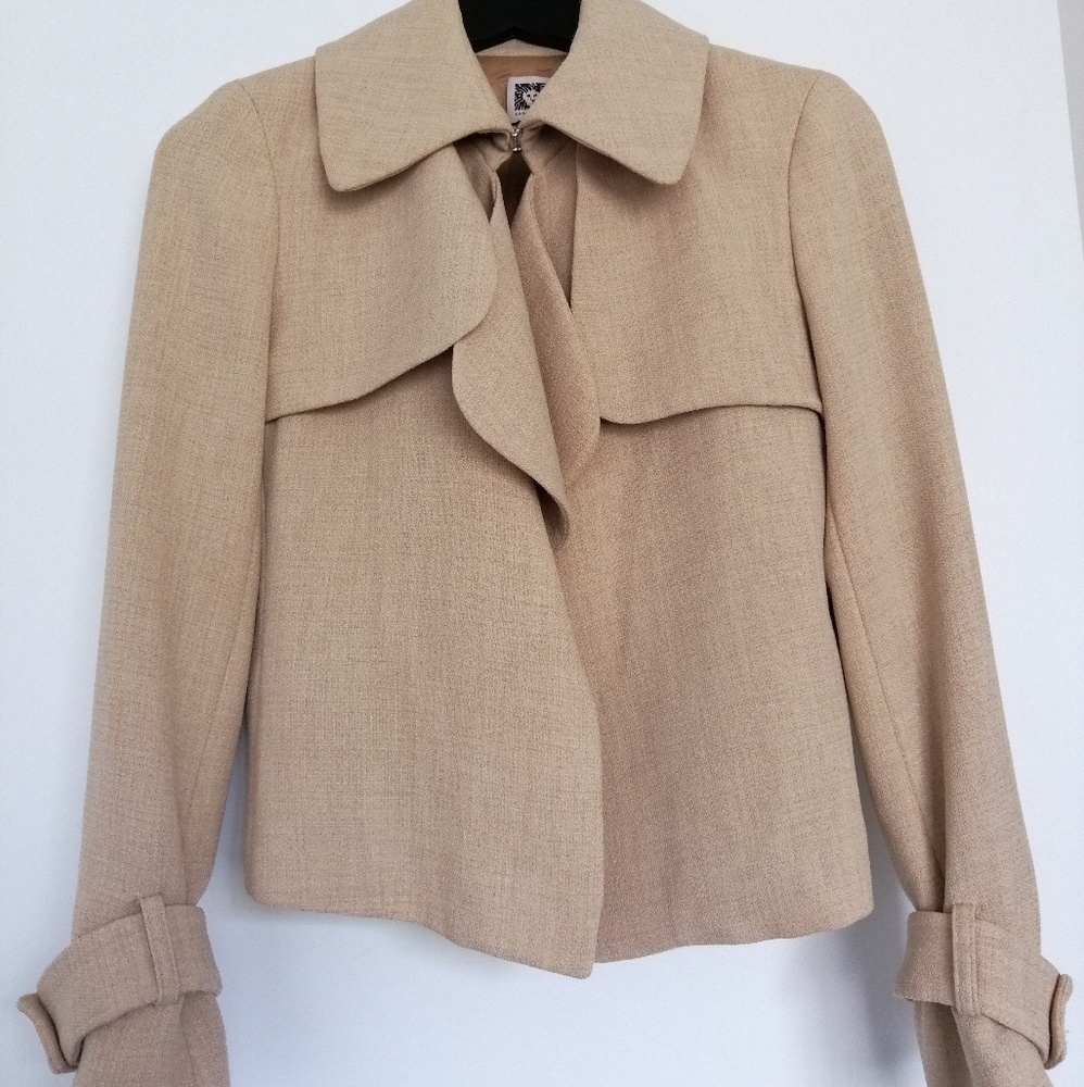 Anne Klein Camel Skirt Suit